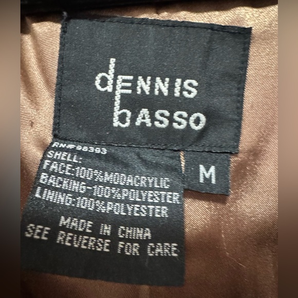 Dennis Basso Faux Fur Heavy Soft Slippery Feel Medium Hook +Eye Closure - Picture 4 of 9